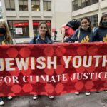 Kids holding Jewish Youth banner